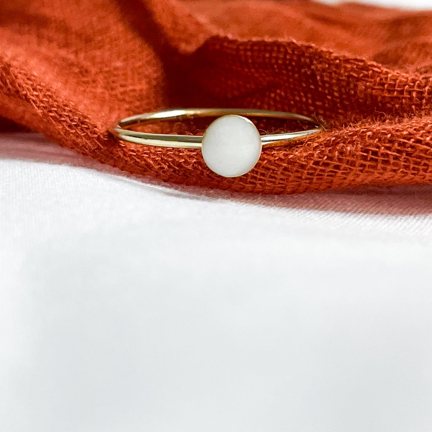 Breastmilk/Memorial Jewelry Ring Circle GOLD